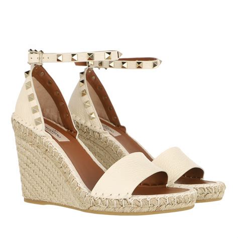 valentino rockstud wedges